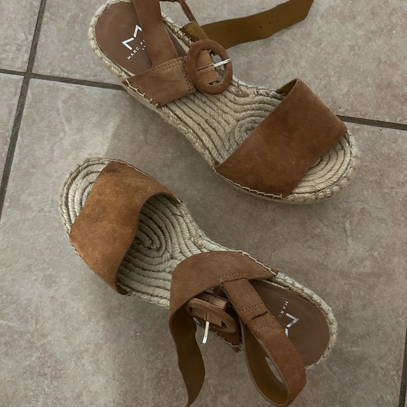 Marc Fisher wedge Rex Platform Espadrilles Sandals - Picture 3 of 5